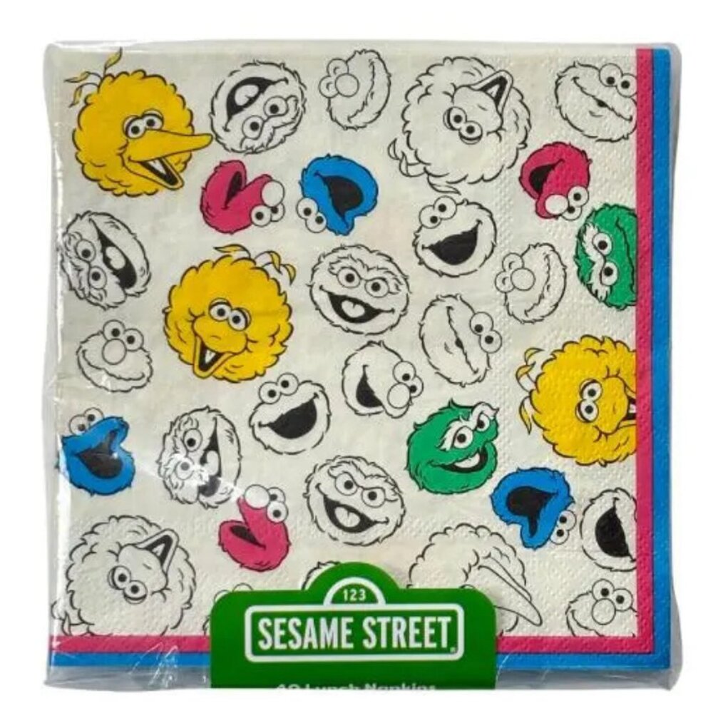 NEW Sesame Street and Friends Lunch Napkins - 40 Count